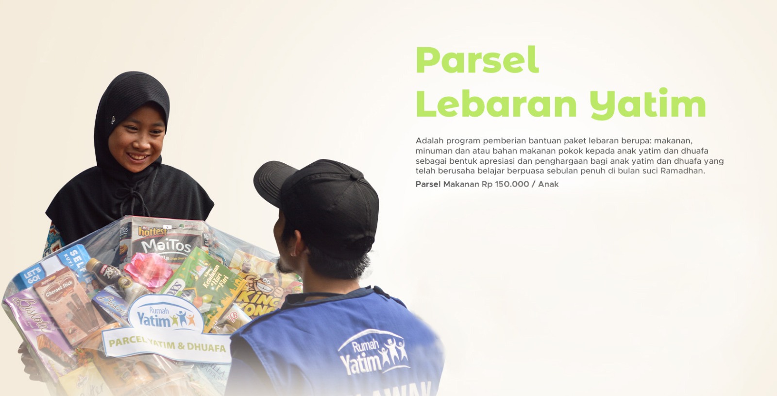 Parsel Makanan Untuk Lebaran Yatim