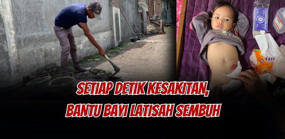 Meringis Kesakitan, Bantu Anak Kuli Bangunan Ini Lakukan Pengobatan
