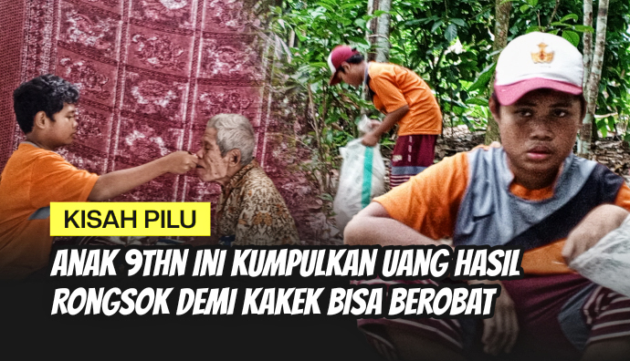 Yatim Piatu Ini Cari Rongsokan Demi Hidupi Kakeknya