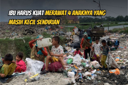 Bantu Ibu Pemulung dan 4 Anaknya Bertahan Hidup