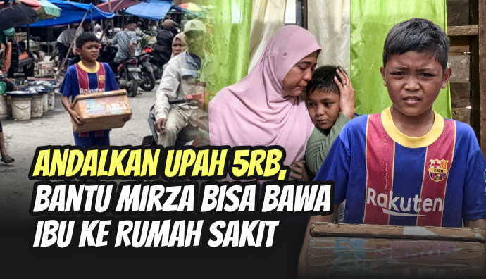 Yatim Penjual Es Lilin Ini Berjuang Rawat Ibu Stroke