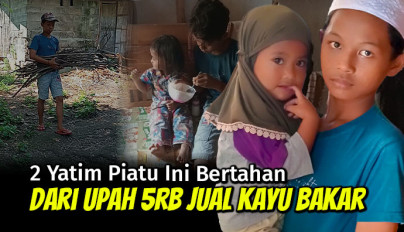 Yatim Piatu Ini Rela Cari Kayu Bakar Demi Hidupi Adiknya