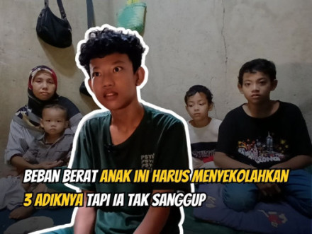 Bantu Perjuangan Badar Demi Makan dan Bisa Sekolah