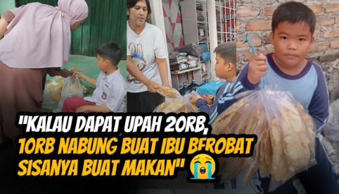 Patungan Bantu Saddiq Bisa Tetap Sekolah