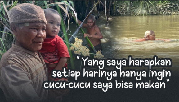Bantu Kakek Pembuat Sapu Lidi Ini Rawat 2 Cucu Terlantar