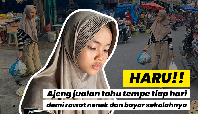 Keliling Jualan, Bantu Perjuangan Ajeng Demi Sesuap Nasi