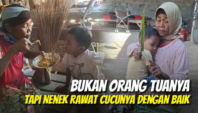 Jual Sapu Lidi, Bantu Lansia Ini Hidupi Cucu Yatim Piatunya