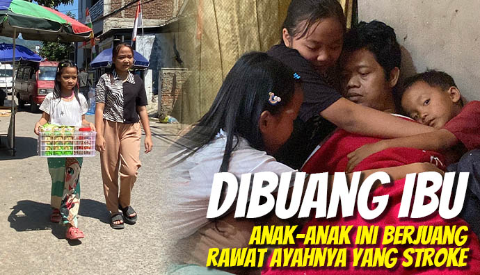 Kakak Beradik Ini Rela Jualan Roti Demi Hidupi Ayah Sakit