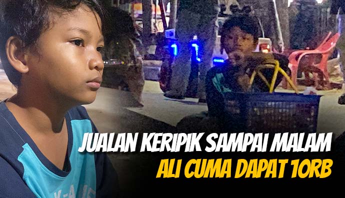 Jualan Sampai Malam, Bantu Ali Bertahan Hidup