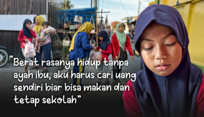 Yatim Ini Rela Jadi Penjual Kerupuk Demi Bisa Makan dan Terus Sekolah