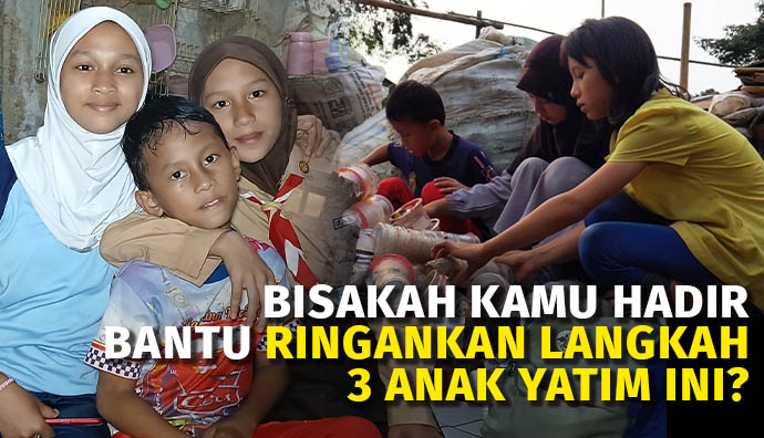 Bantu Yatim 14 Tahun Ini Berjuang Bersama 2 Adiknya