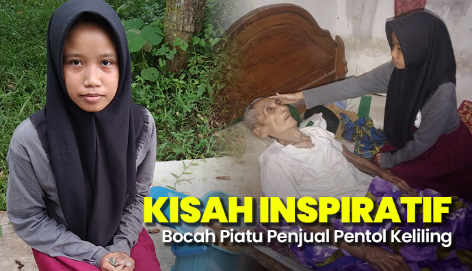 Piatu Terlantar Ini Jualan Pentol Demi Hidupi Kakek Idap Stroke