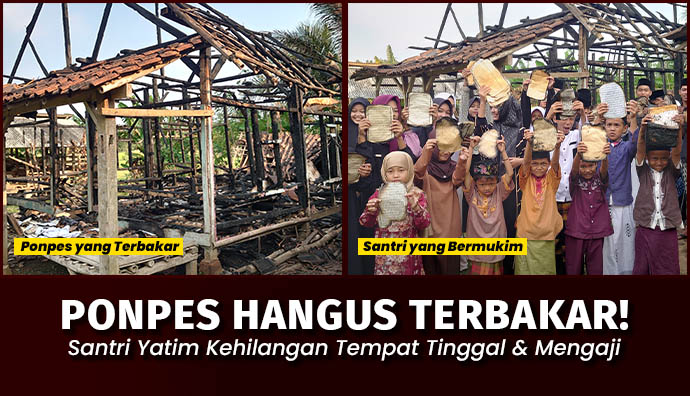 Ponpes Terbakar, Bantu 50 Santri Bisa Kembali Belajar