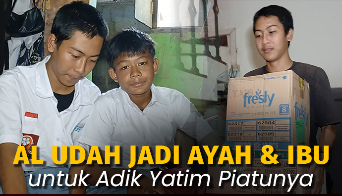 Jadi Buruh Panggul, Al Berjuang Hidupi Adik Yatim Piatu