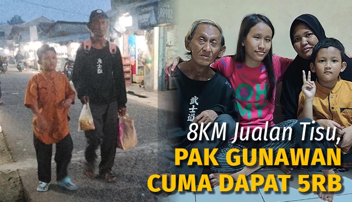 Jalan 8KM, Bantu Pak Wawan Berjuang untuk Dua Anaknya yang Sakit