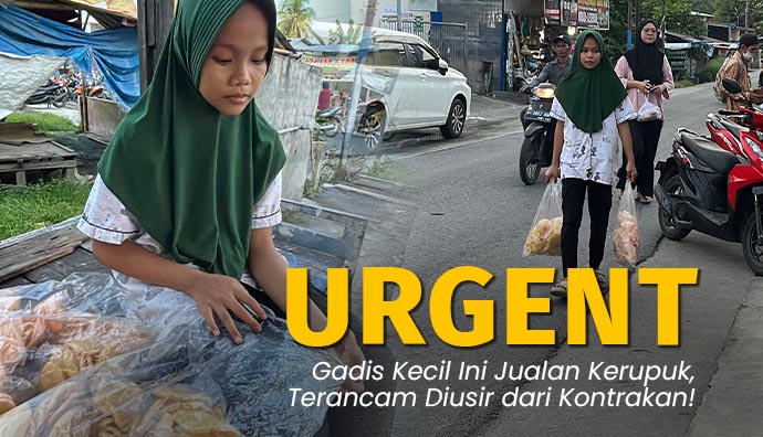 Rela Putus Sekolah, Yatim Penjual Kerupuk Ini Bertahan