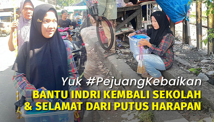 Rumah Hangus Terbakar, Bantu Indri Agar bisa Terus Sekolah