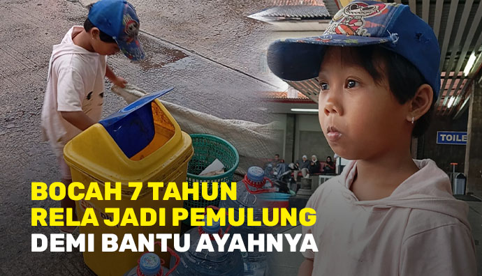 Rela Merongsok, Bocah 7 Tahun Berjuang Demi Makan dan Sekolah