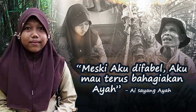 Terlahir Dengan Satu Kaki, Bantu Perjuangan Ai