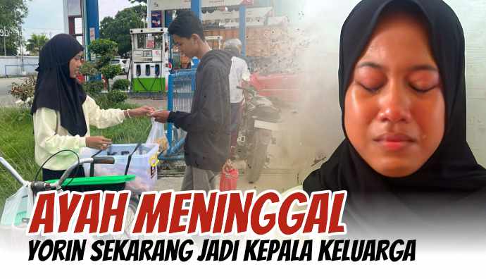 Keliling Jualan, Bantu Yatim Ini Berjuang Demi Terus Sekolah