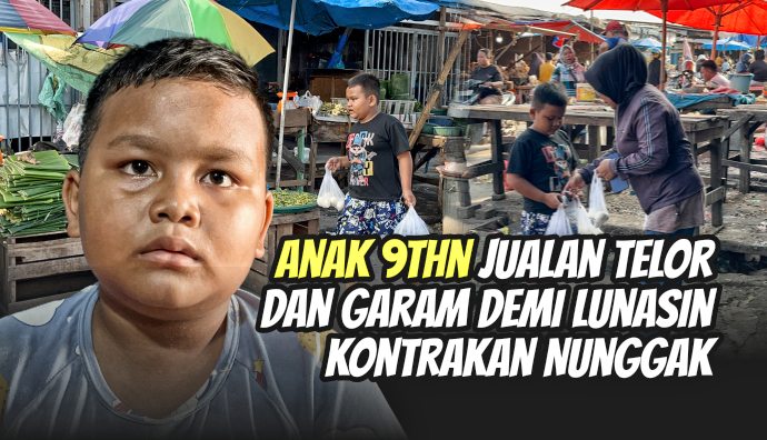 Keliling Jualan, Bantu Perjuangan Rizky Demi Sesuap Nasi