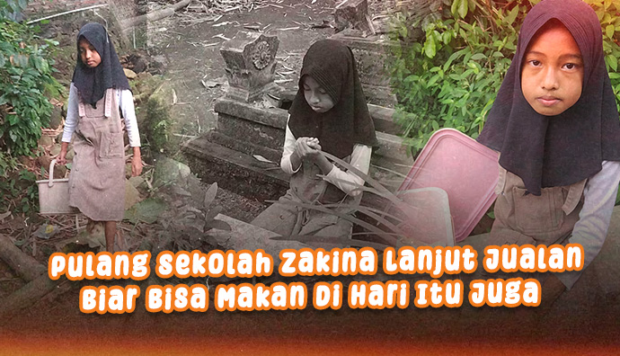 Sering Tak Laku, Bocah Piatu Ini Berjuang Agar Terus Sekolah