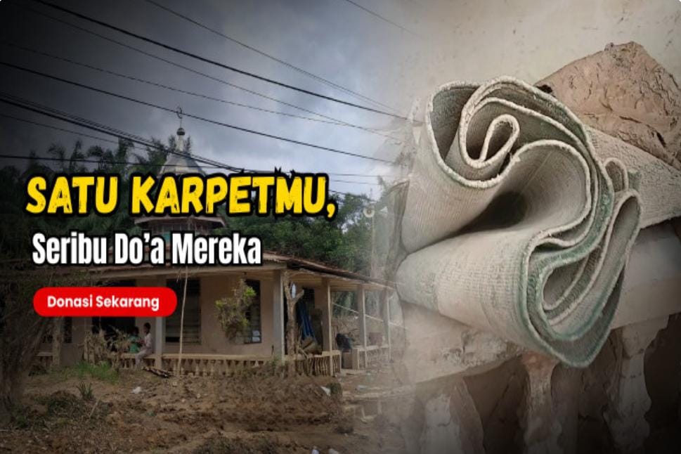 Sedekah Karpet Masjid untuk Penyintas Bencana Aceh Tamiang