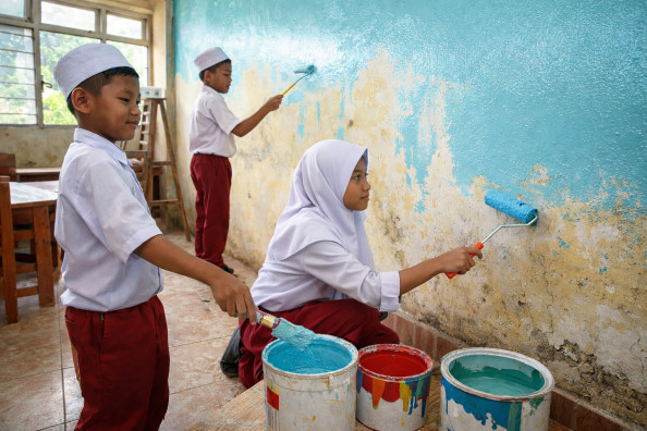 Bangkit Bersama, Warnai Sekolah Aceh