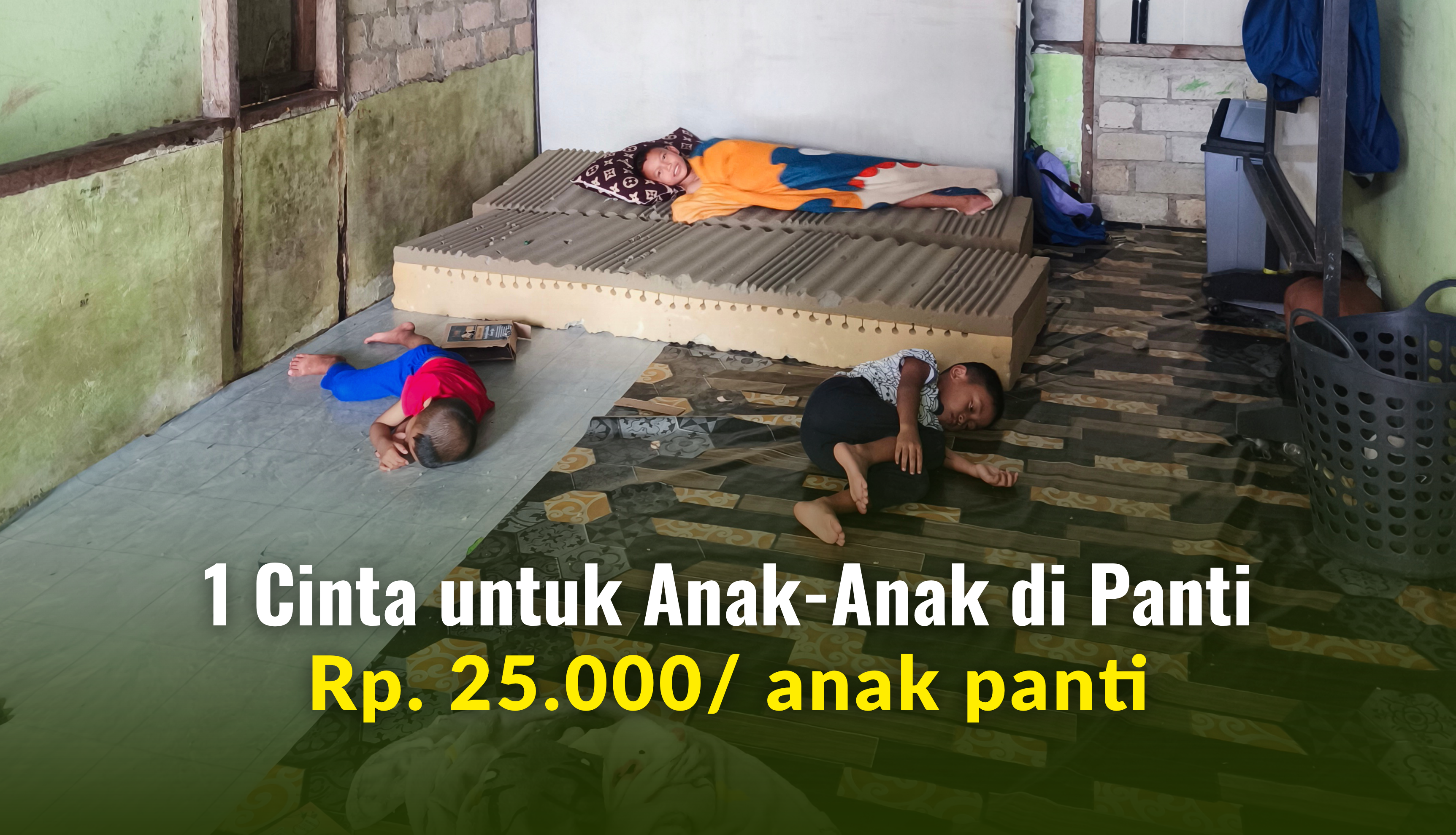 Sedekah Kasur Untuk 21 Anak di Panti