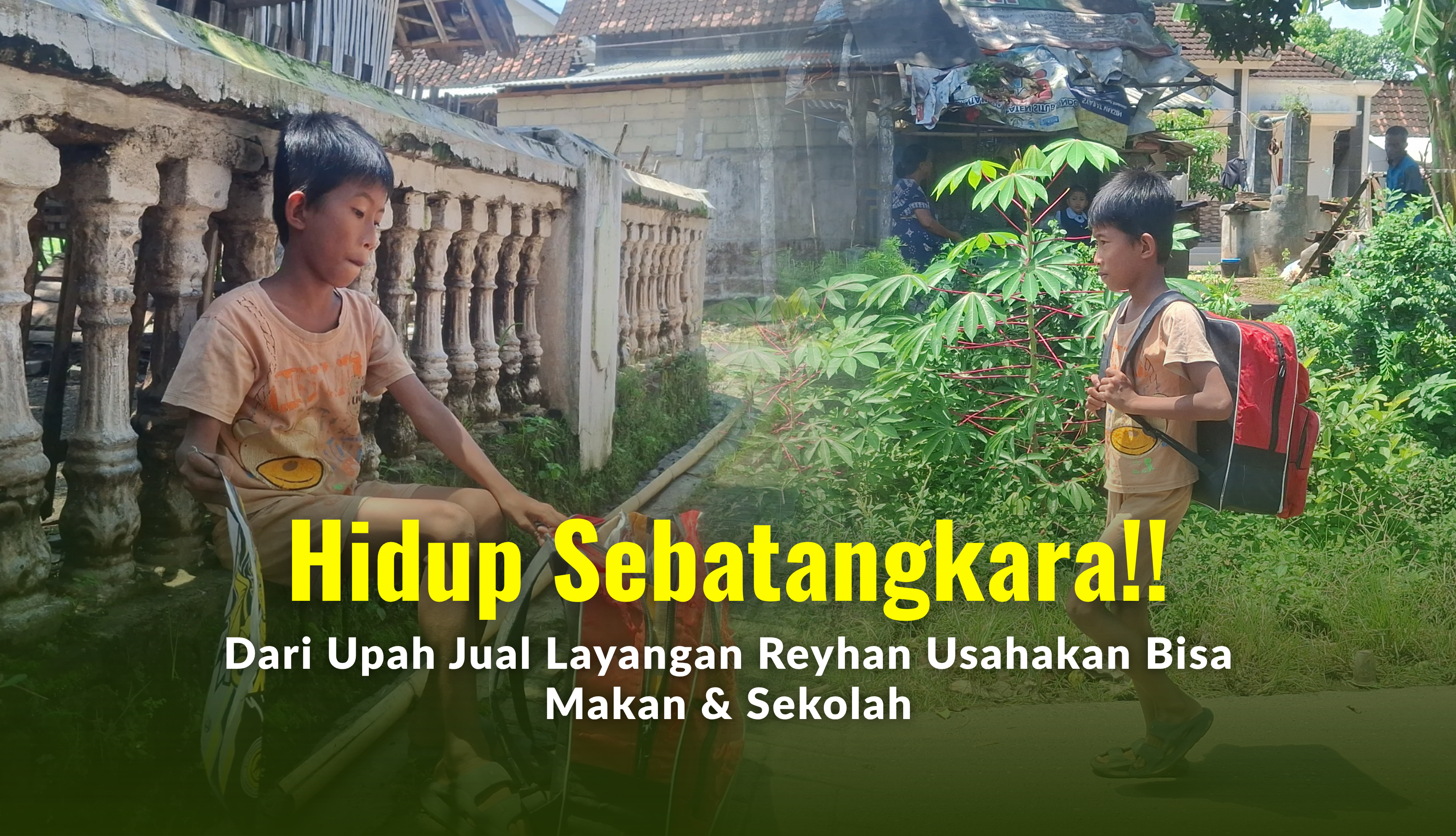 Jual Layangan, Bocah 9 Tahun Ini Hidup Sendirian