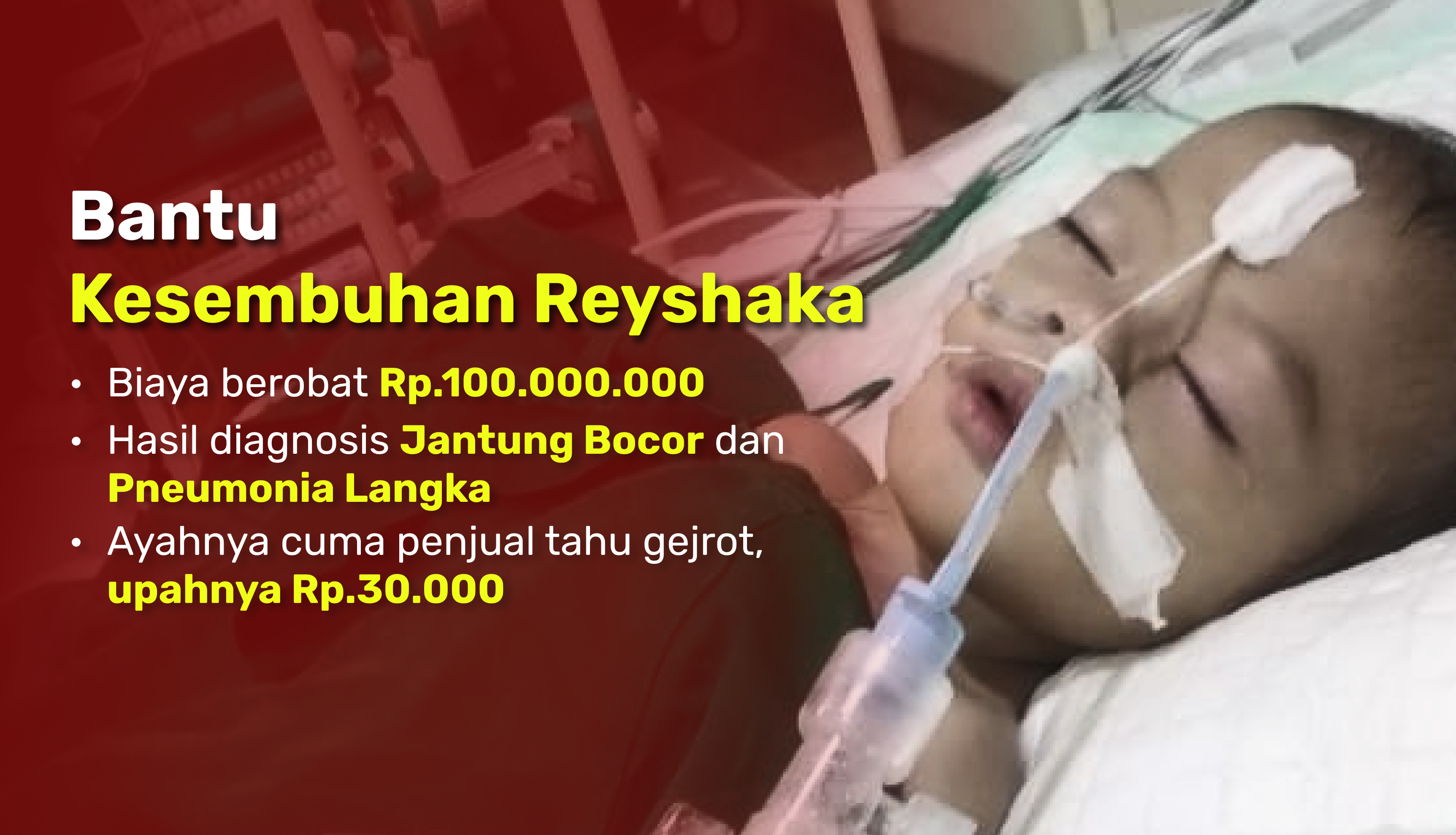 Idap 2 Penyakit! Bantu Anak Penjual Tahu Gejrot Ini Sembuh