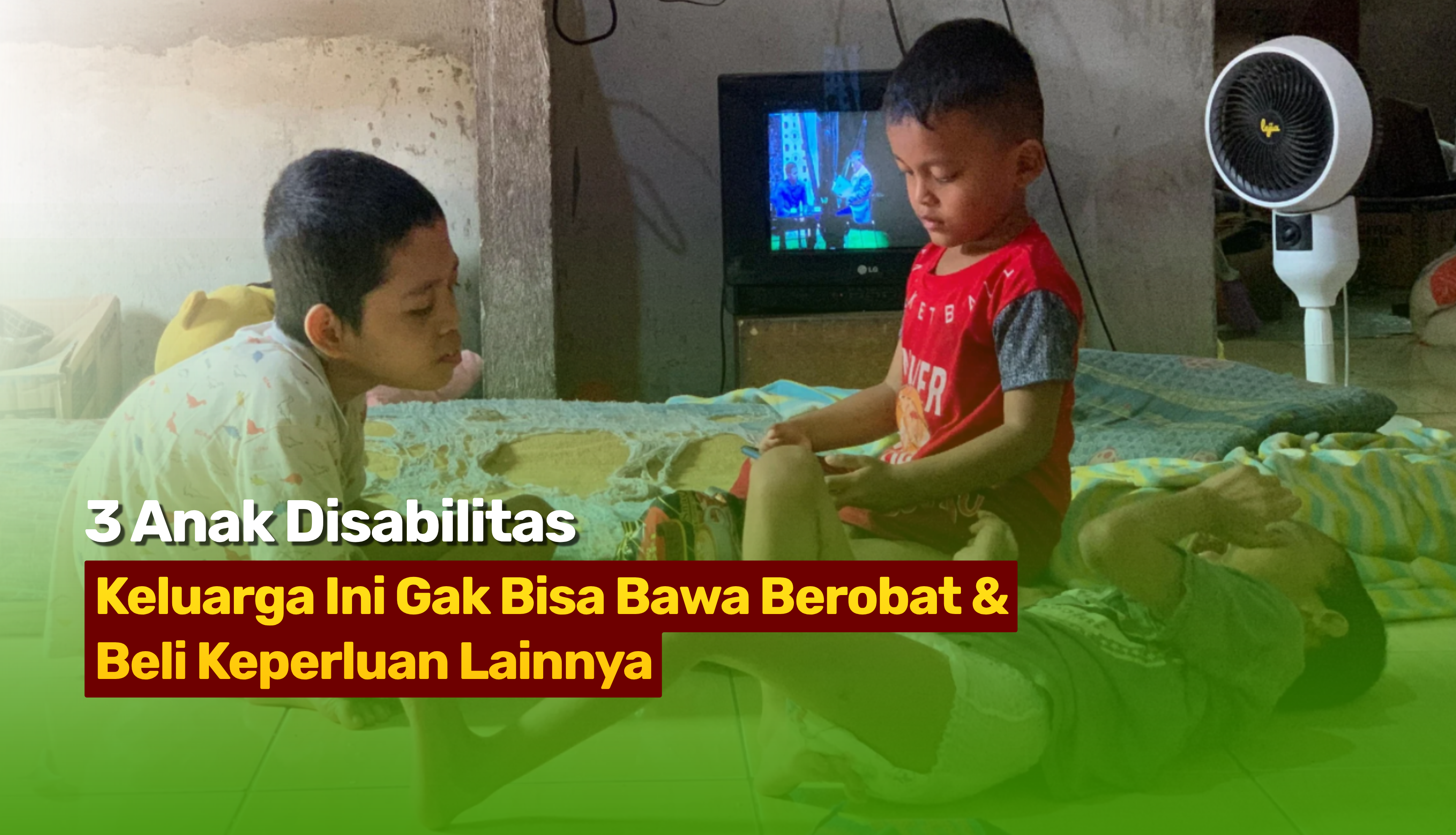 3 Anak Disabilitas, Bantu Bu Martini Berjuang Tuk Mereka