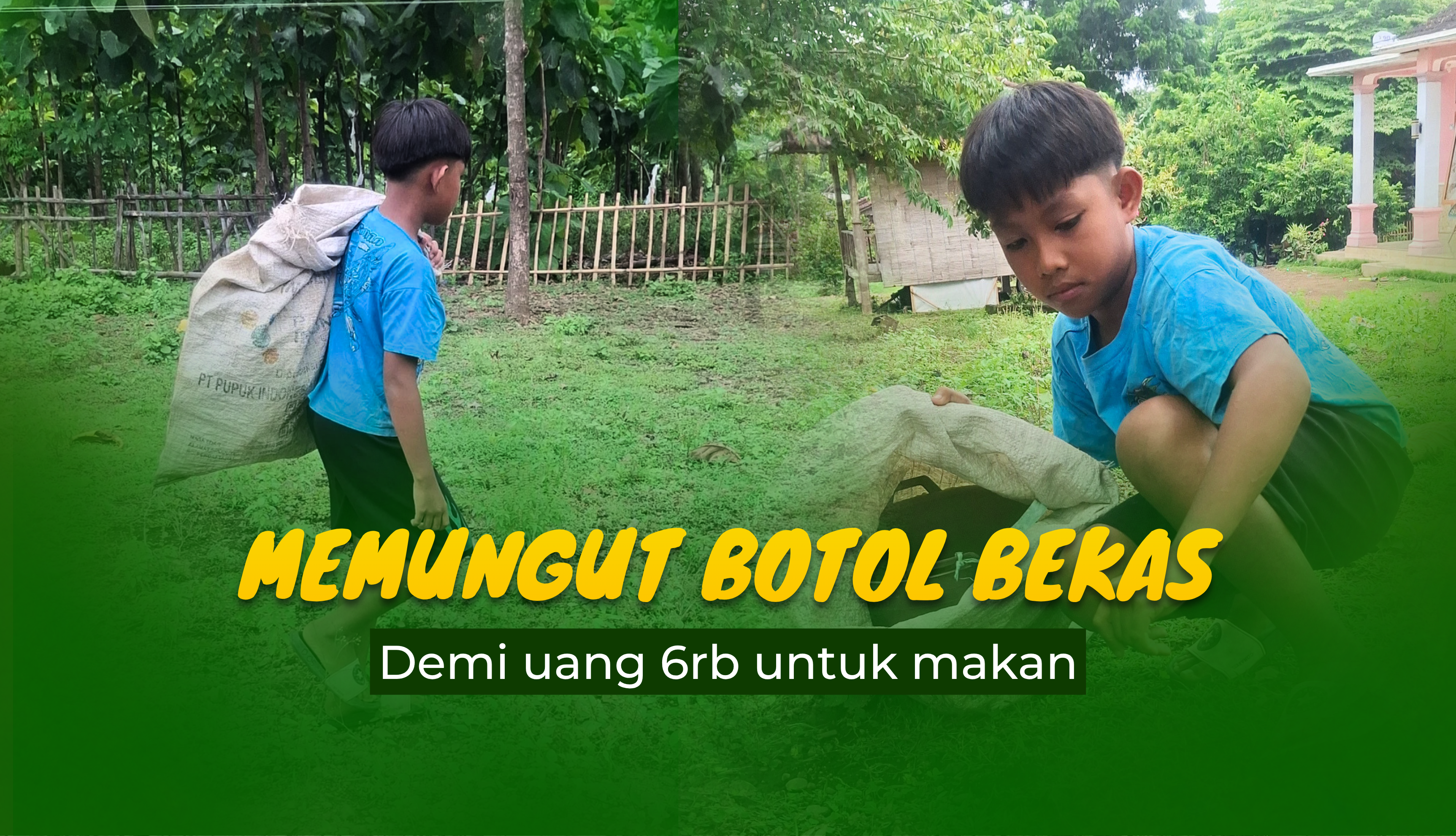 Anak SD 11 Tahun Ini Menjadi Kuli Rongsokan Demi Sekolahnya
