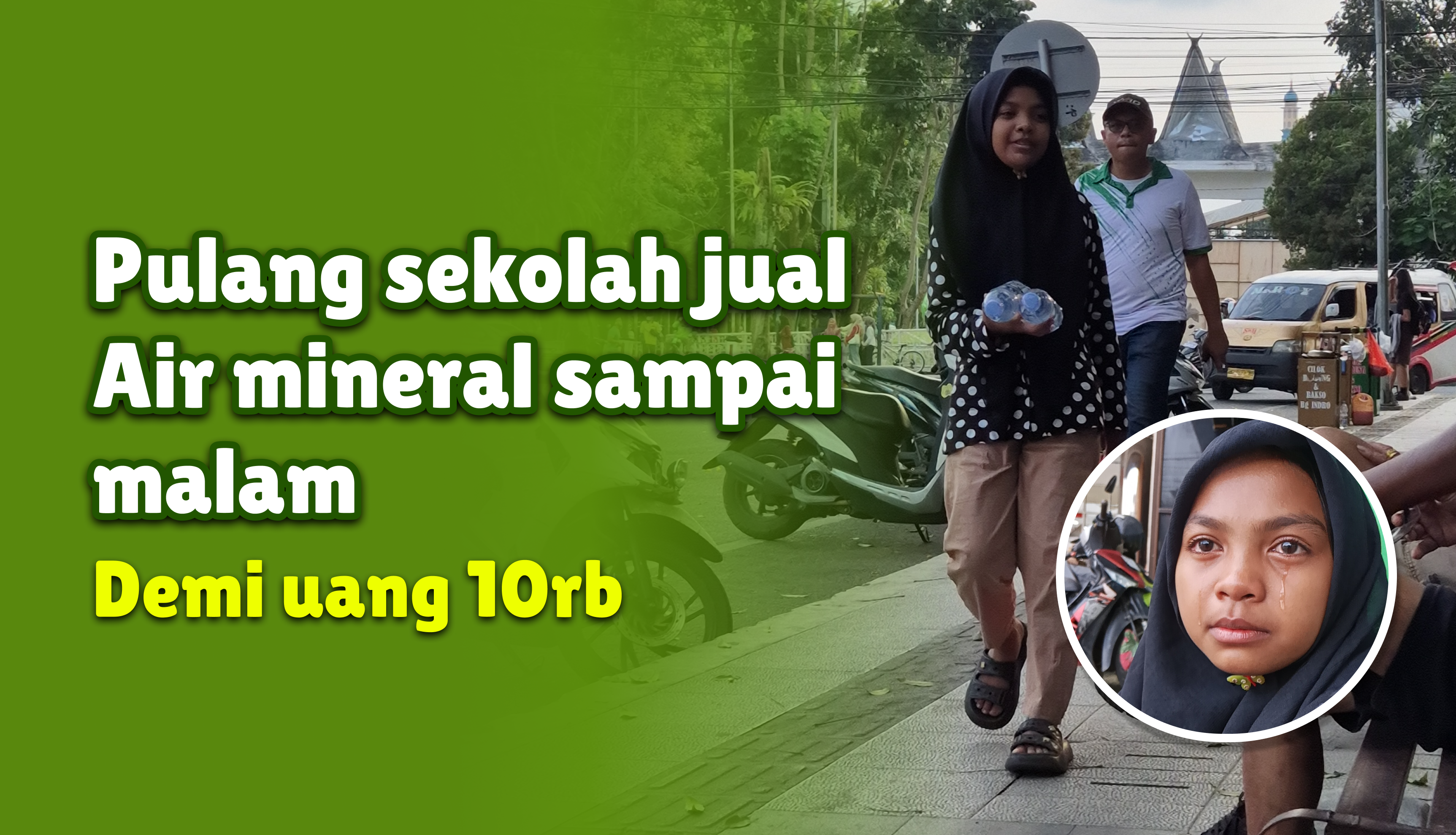 Hidupi Nenek Sakit Jantung, Syifa Keliling Jualan Air Sampai Malam