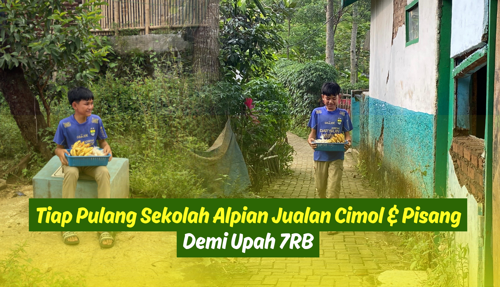 Demi Keluarga! Pulang Sekolah Langsung Keliling Jualan Cimol & Pisang