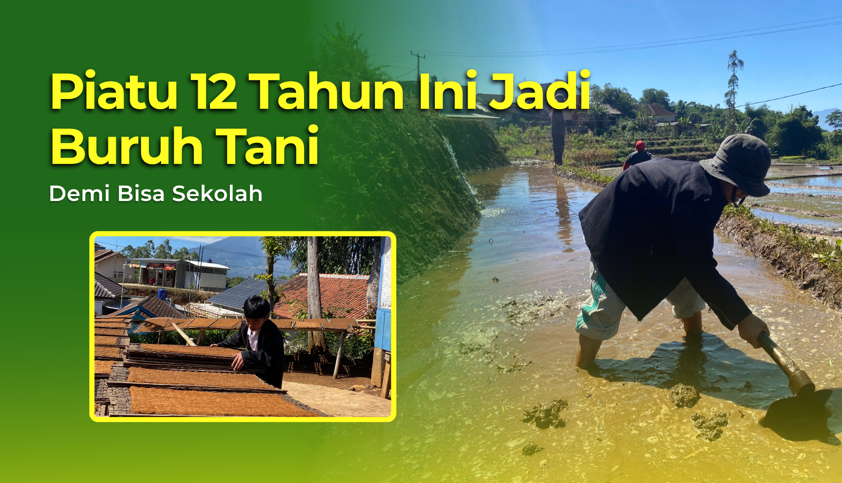 Belum Ada Biaya, Wisnu Masih Pakai Seragam SD