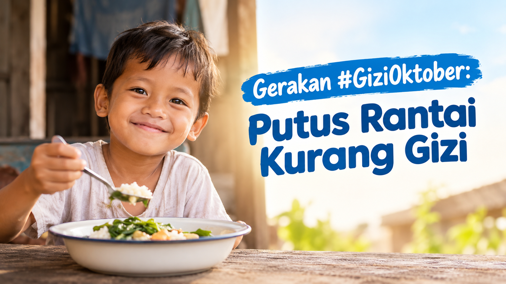 Gerakan #GiziOktober:  Putus Rantai Kurang Gizi