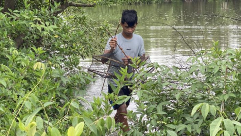 Ditinggal Ayah, Ali Cari Kepiting Untuk Hidupi Ibu dan Adiknya